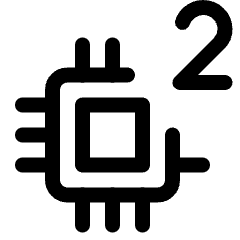 Computer Chip 2 Icon from Ultimate Regular Set