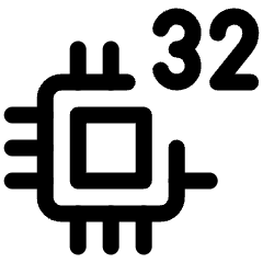 Computer Chip 32 Icon from Ultimate Regular Set