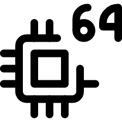 Computer Chip 64 Icon from Ultimate Regular Set