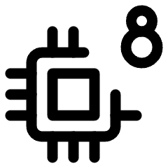 Computer Chip 8 Icon from Ultimate Regular Set