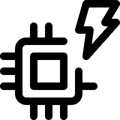 Computer Chip Flash Icon from Ultimate Regular Set