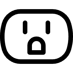 Wall Socket 1 Icon from Ultimate Regular Set