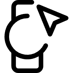 Smart Watch Circle Navigation Icon from Ultimate Regular Set