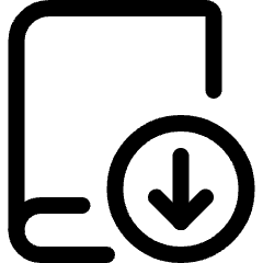 Book Download Icon from Ultimate Regular Set