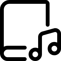 Book Music Icon from Ultimate Regular Set