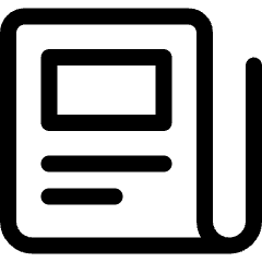 Newspaper Fold Icon from Ultimate Regular Set