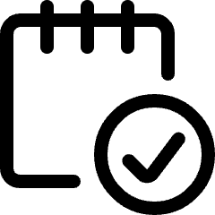 Notes Check Icon from Ultimate Regular Set