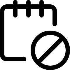 Notes Disable Icon from Ultimate Regular Set