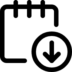 Notes Download Icon from Ultimate Regular Set