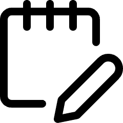 Notes Edit Icon from Ultimate Regular Set