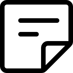 Notes Paper Text Icon from Ultimate Regular Set