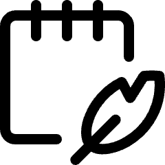 Notes Quill Icon from Ultimate Regular Set