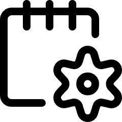 Notes Settings Icon from Ultimate Regular Set