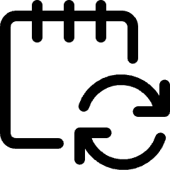 Notes Sync Icon from Ultimate Regular Set
