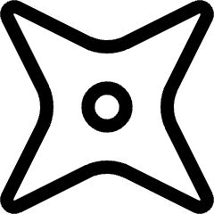Antique Shuriken Icon from Ultimate Regular Set