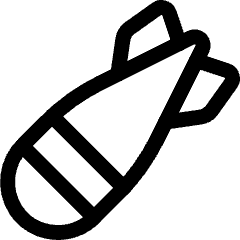 Bomb Rocket Icon from Ultimate Regular Set