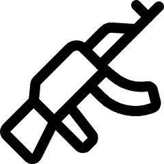 Modern Weapon Machine Gun 1 Icon from Ultimate Regular Set