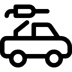 Modern Weapon Van Machine Gun Icon from Ultimate Regular Set