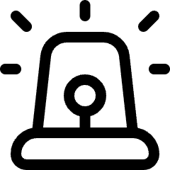 Police Rotating Light Icon from Ultimate Regular Set