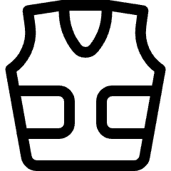 Protection Vest Icon from Ultimate Regular Set