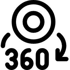 Surveillance 360 Camera Icon from Ultimate Regular Set