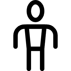 Primitive Symbols Man 1 Icon from Ultimate Regular Set