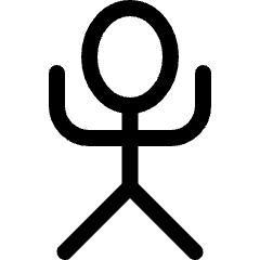 Primitive Symbols Man Icon from Ultimate Regular Set