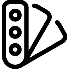 Color Palette Sample 1 Icon from Ultimate Regular Set