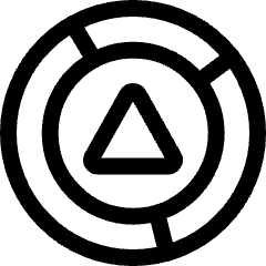 Color Triangle Icon from Ultimate Regular Set