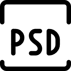 Design Document Psd 1 Icon from Ultimate Regular Set