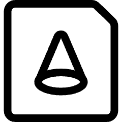 Design File Pyramid Icon from Ultimate Regular Set