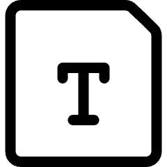 Design File Text Icon from Ultimate Regular Set