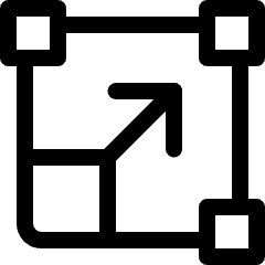 Resize Expand Arrow Icon from Ultimate Regular Set
