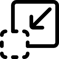 Resize Shrink Icon from Ultimate Regular Set