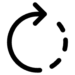 Rotate Forward Icon from Ultimate Regular Set