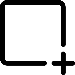 Shape Square Add Icon from Ultimate Regular Set