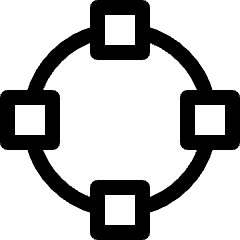 Vectors Anchor Circle Icon from Ultimate Regular Set