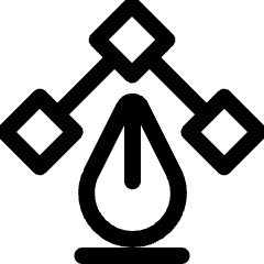 Vectors Pen Anchor Icon from Ultimate Regular Set