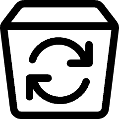 Recycling Trash Bin 1 Icon from Ultimate Regular Set