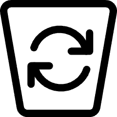 Recycling Trash Bin 2 Icon from Ultimate Regular Set