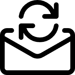 Email Action Sync Icon from Ultimate Regular Set