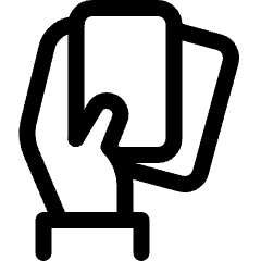 Card Game Cards Hold Icon from Ultimate Regular Set