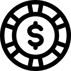 Casino Chip 5 Icon from Ultimate Regular Set