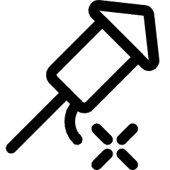 Fireworks Rocket Icon from Ultimate Regular Set