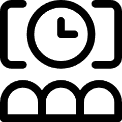 Movie Cinema Clock Icon from Ultimate Regular Set