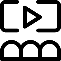 Movie Cinema Watch Icon from Ultimate Regular Set