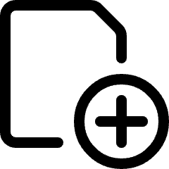 Common File Add Icon from Ultimate Regular Set