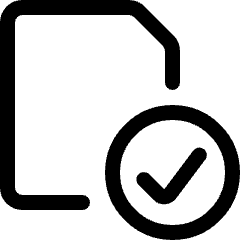 Common File Check Icon from Ultimate Regular Set