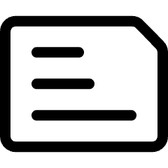 Common File Horizontal Text Icon from Ultimate Regular Set