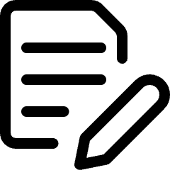 Common File Text Edit Icon from Ultimate Regular Set